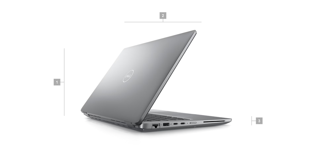 Dell Latitude 5450 Laptop, 14" FHD IPS 60Hz Display, Intel Core Ultra 7 155U, 16GB RAM, 512GB SSD, Intel Graphics, English-Arabic Keyboard, No OS, Silver | L5450U716G512UA-2531
