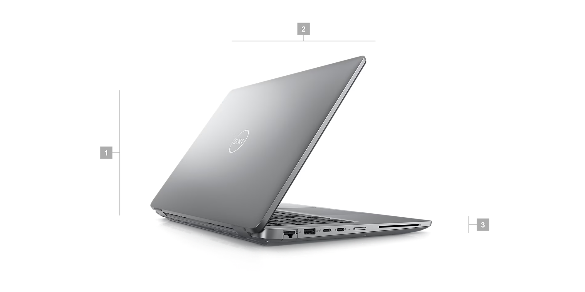 Dell Latitude 5450 Laptop, 14" FHD IPS 60Hz Display, Intel Core Ultra 7 155U, 16GB RAM, 512GB SSD, Intel Graphics, English-Arabic Keyboard, No OS, Silver | L5450U716G512UA-2531
