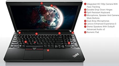 Lenovo ThinkPad Edge E535 15.6-inch Laptop (AMD A4 4300M 2.5GHz Processor, 4GB RAM, 500GB HDD, LAN, WLAN, BT, Webcam, Integrated Graphics, Windows 7 Professional 64 Bit/Windows 8 Professional 64 Bit DVD)