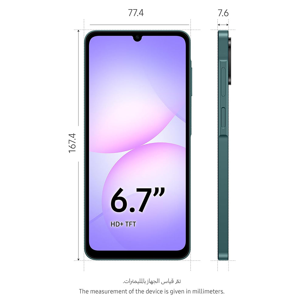 Samsung Mobile A07 6 GB Ram 128 GB Storage