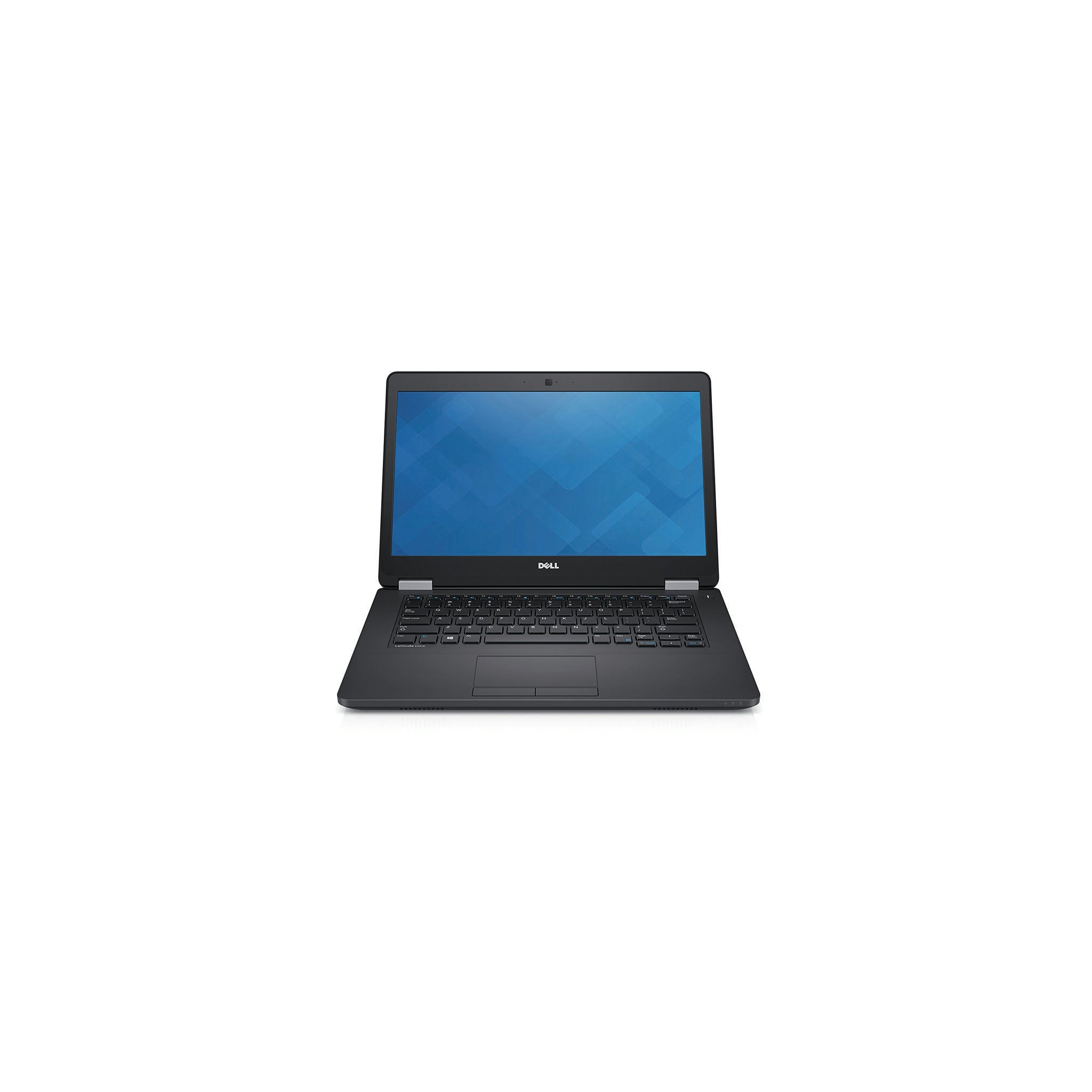 Laptop with blue screen on a white background