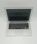 Silver laptop on a white background