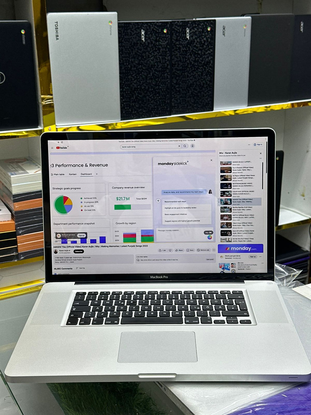 Deal Offer MacBook Pro 15 inches Core i5 and core i7 256 GB With charger and bag